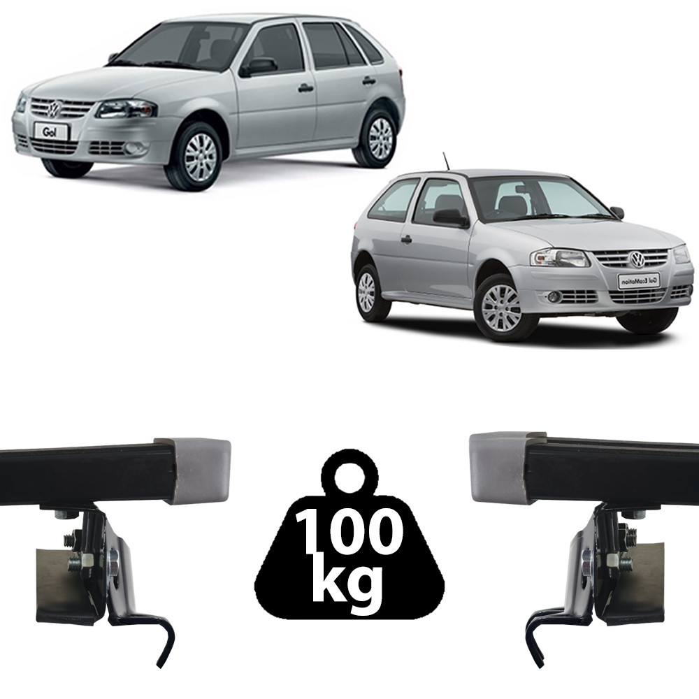 Rack Teto Resistent Sport VW Gol G4 2/4Pts 05-14 LW222 100kg