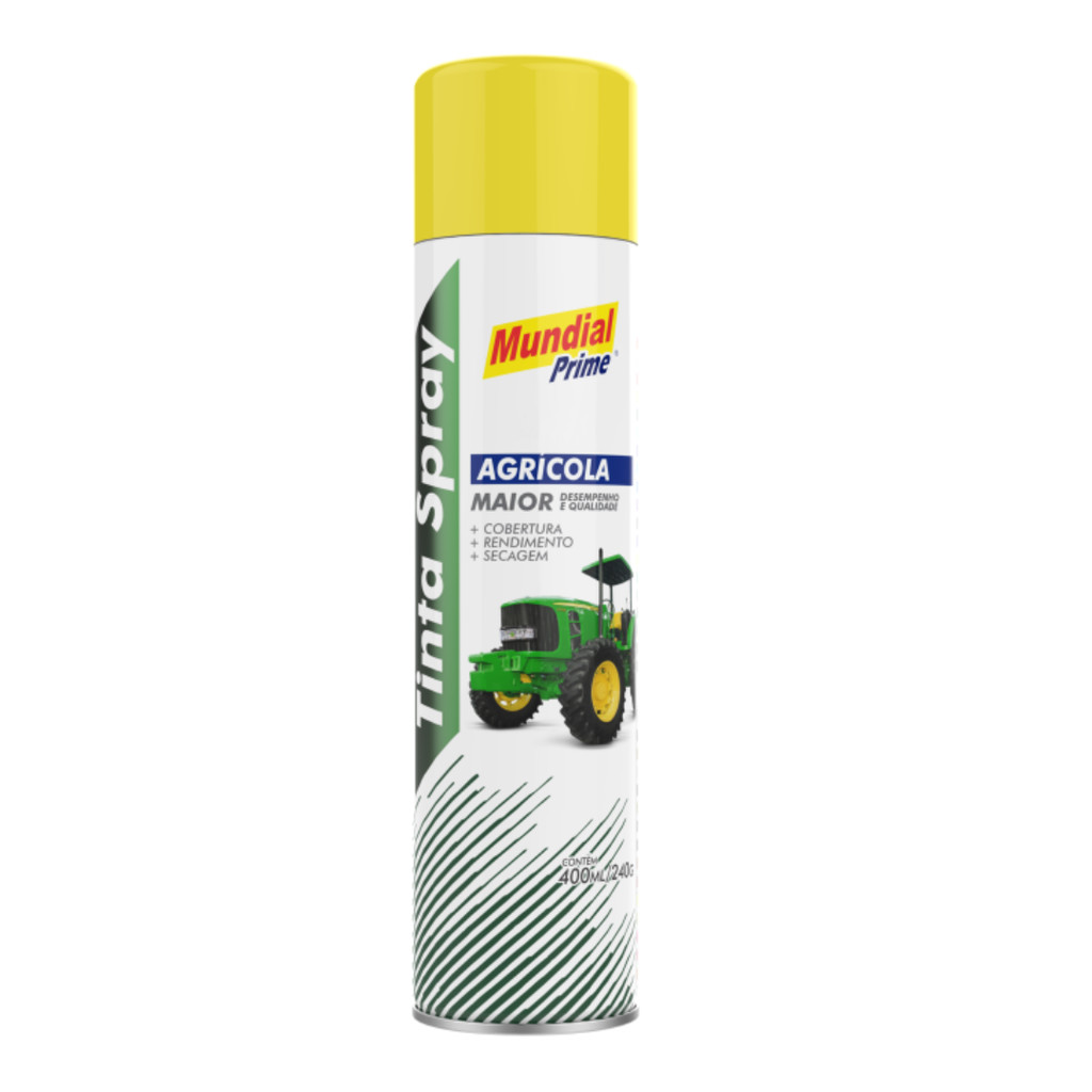 Tinta Spray Agricola Amarelo New Holland Mundial Prime