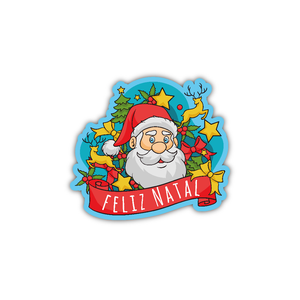 Placa Decorativa Natal - Papai Noel - Decoração Feliz Natal