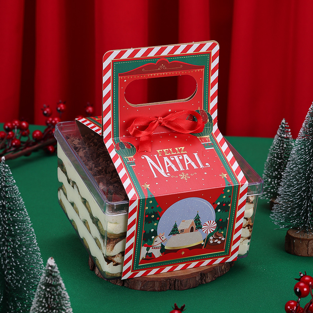 10 Alça P/ Cake Box Quadrada Noite Feliz 4309 (JANGO NATAL 2025) - Stationery