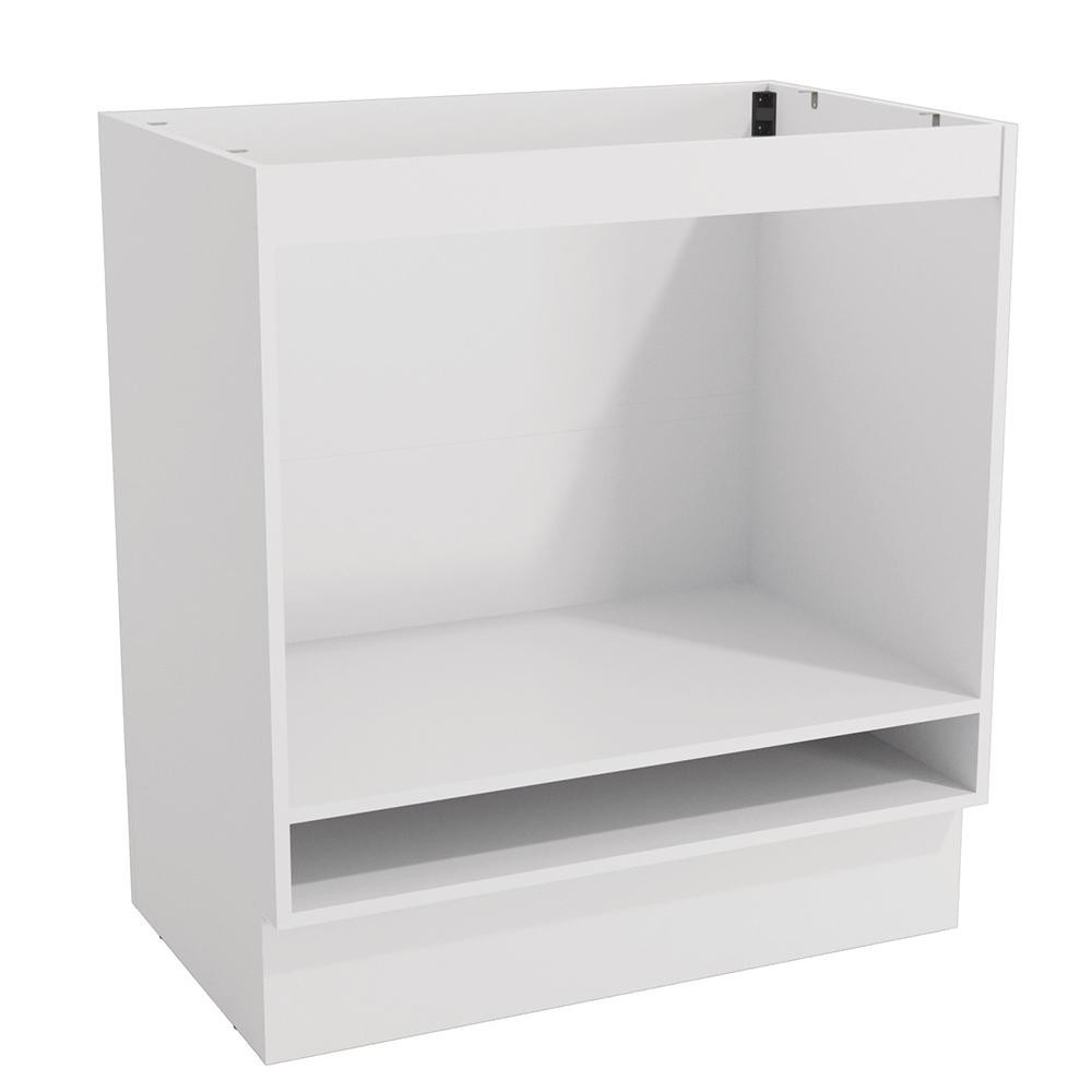 Detalhes do Balcão Para Forno de Embutir Celeste Kappesberg 100% MDF Branco 80cm