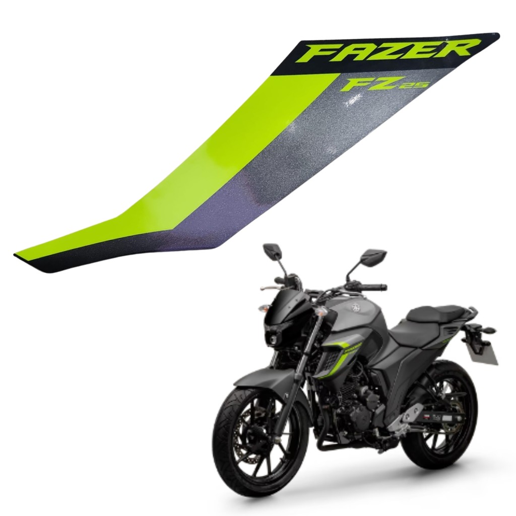 Adesivo Grafico Aba Tanque Cinza Esquerdo Fazer Fz25 2024