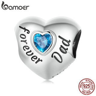Bamoer 925 Sterling Sliver Charm Loving Family Design Simples DIY Para Pulseira Mulheres BSC562-BU em Oferta na Shopee