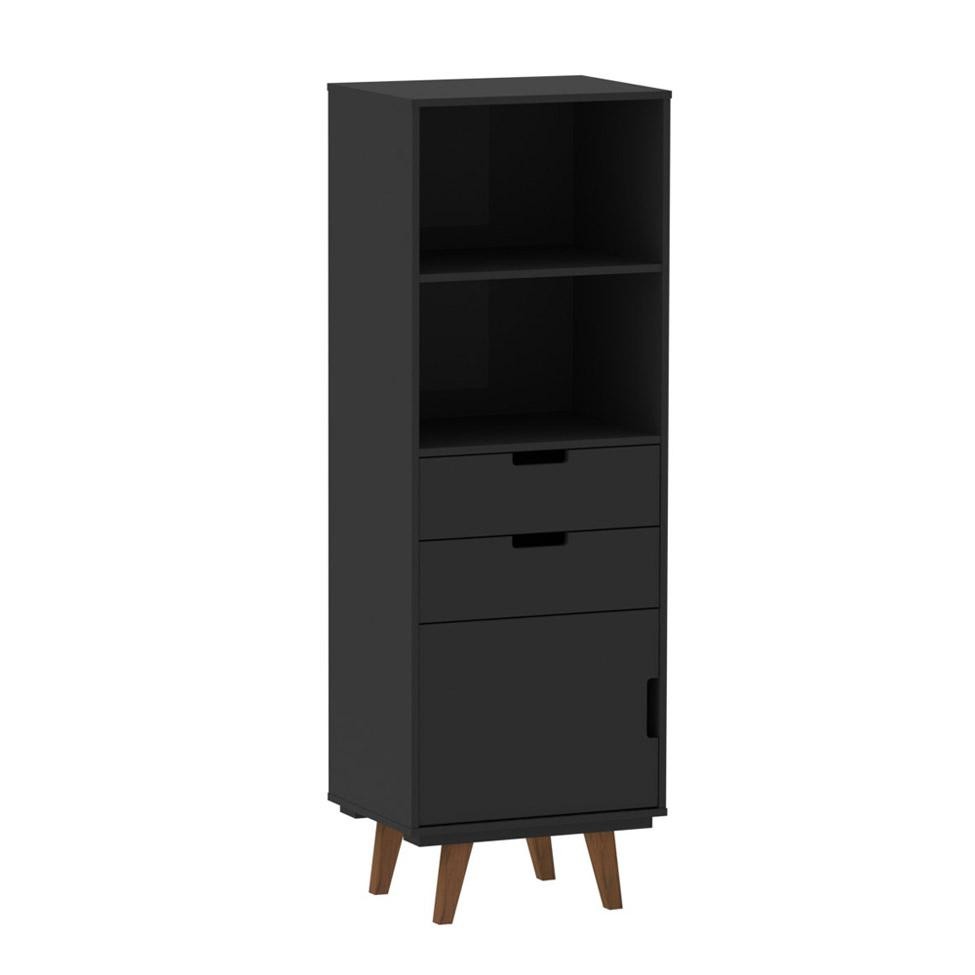 Estante Paris Preto Acinzentado em Oferta na Shopee