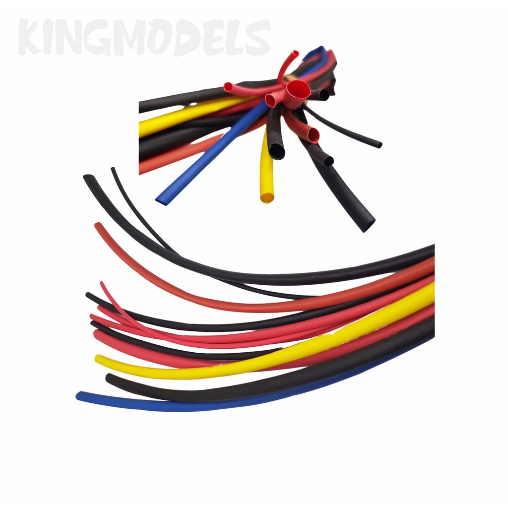 Kit Com 5 Medidas (12 Mts) Tubo Termo - Retrátil Isolante