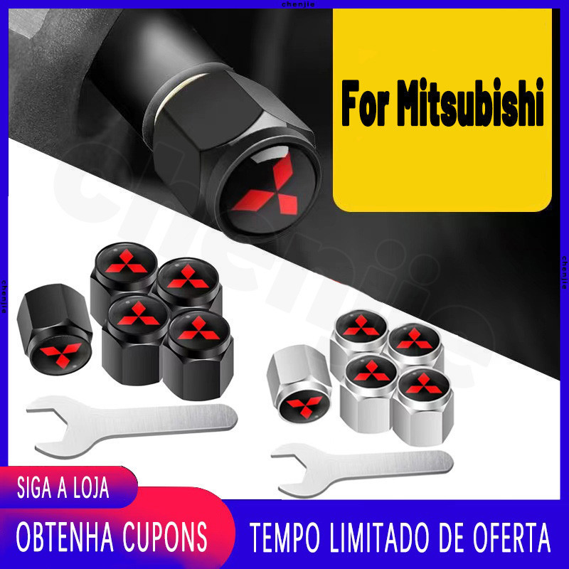 Para Mitsubishi 5 Peças Tampa De Válvula De Pneu De Carro Antirroubo/Roda/Bicicleta Elétrico Motocicleta Caminhão Tampas