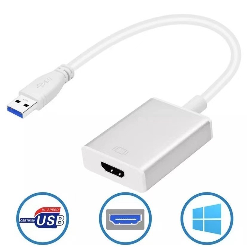 Cabo Adaptador Conversor Usb Para Hdmi Usb 3.0 em Oferta na Shopee