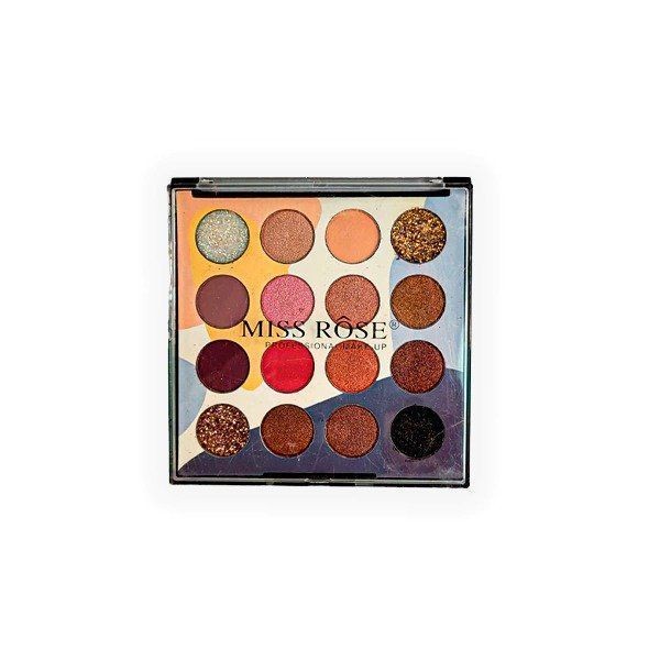 Paleta de Sombras Miss Rose 16 Cores Fashion 7001-007R12 - Cor 01