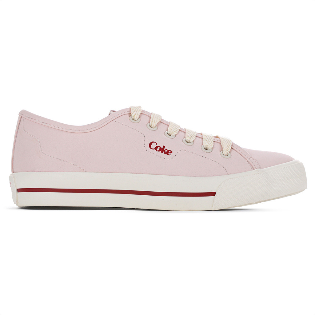 Tênis Coca Cola Chandler Town Rosa Claro - Feminino em Oferta na Shopee