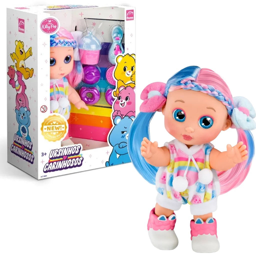 Boneca Kilty Pop Ursinhos Carinhosos Com Acessorios-5884Roma em Oferta na Shopee