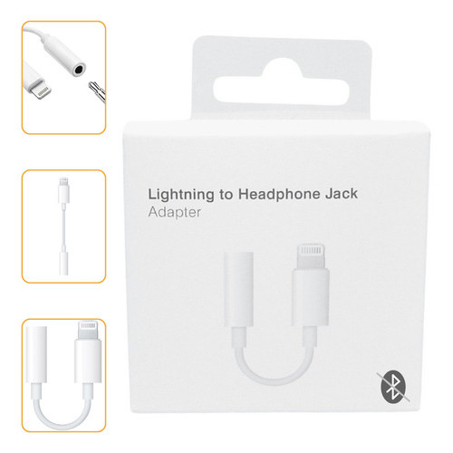 Adaptador Cabo Lightning para Fone de Ouvido P2 3,5mm Compatível iPhone 8 X XR 11 12 13 14 Ipad  Volume Atende Microfone