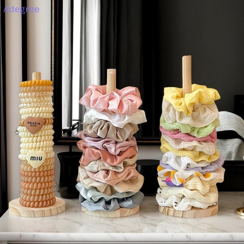 Adegree Madeira Cabelo Scrunchies Organizador Expositor Pulseira Titular Acessórios Para O Prateleira De Armazenamento N em Oferta na Shopee