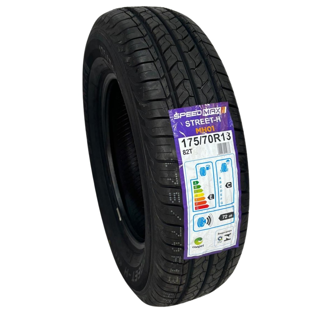 Pneu 175/70R13 82T Speedmax MH01 Aro 13 Conforto e Economia para Carros de Passeio