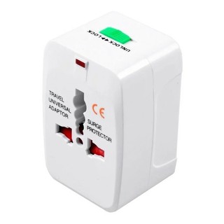 Adaptador Tomada Universal Bivolt Benjamim Padrão Internacional Para Vigem Eua UK US