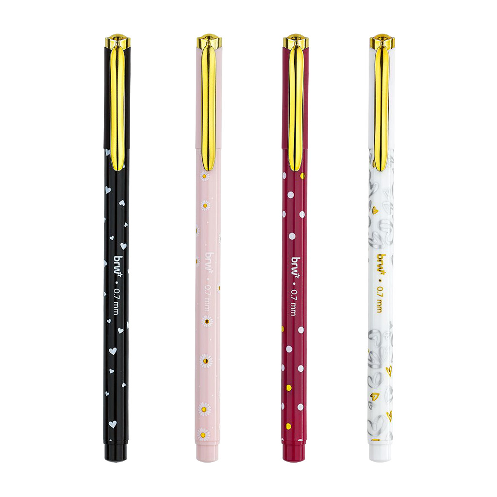 Caneta Esferográfica 'Unic Stamp' 0.7mm | Unidade | BRW em Oferta na Shopee