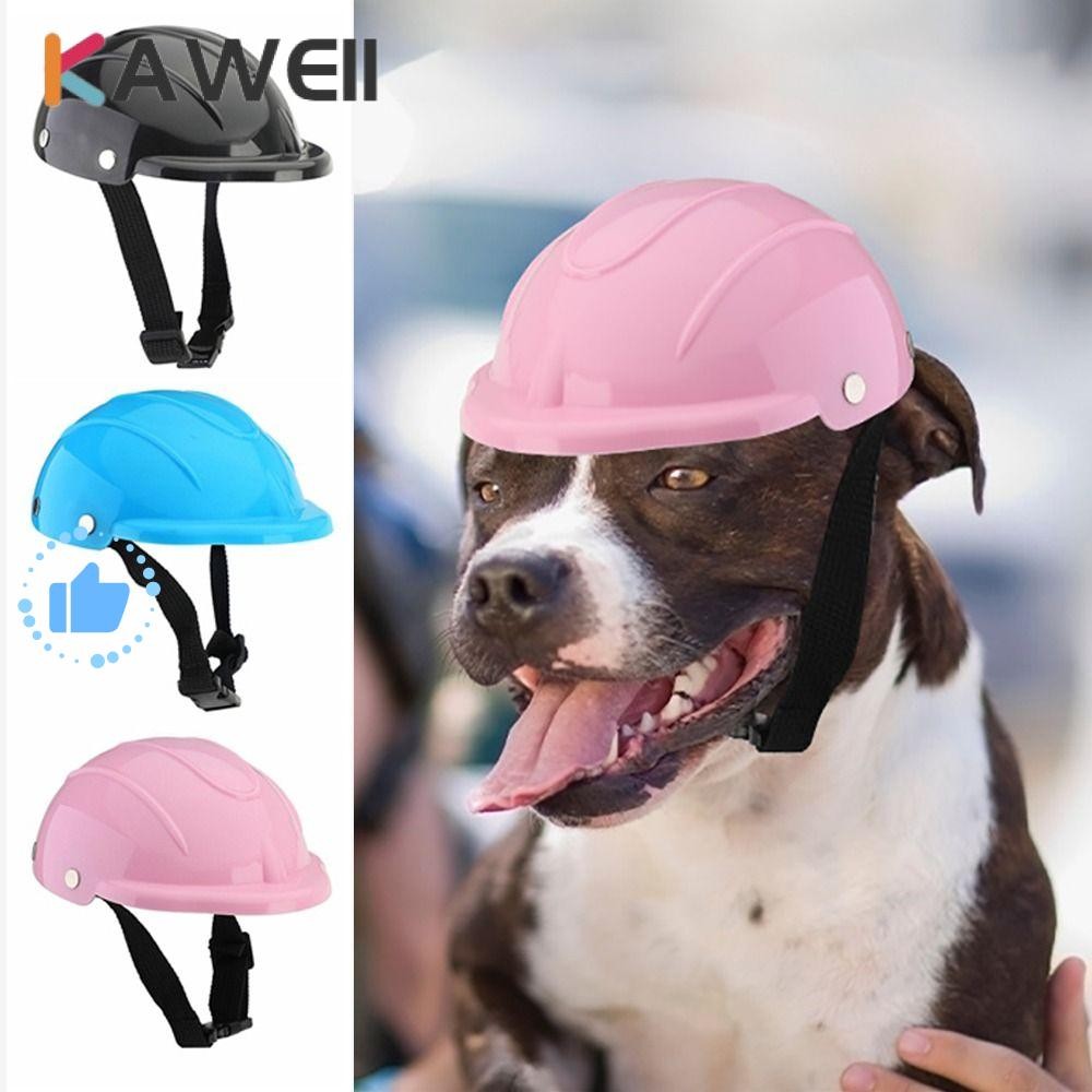 Capacetes Para Cães De Estimação KAWEII , Arnês Ajustável Motocicleta Animais De Cor Sólida , Lindo Capacete Locomotiva em Oferta na Shopee