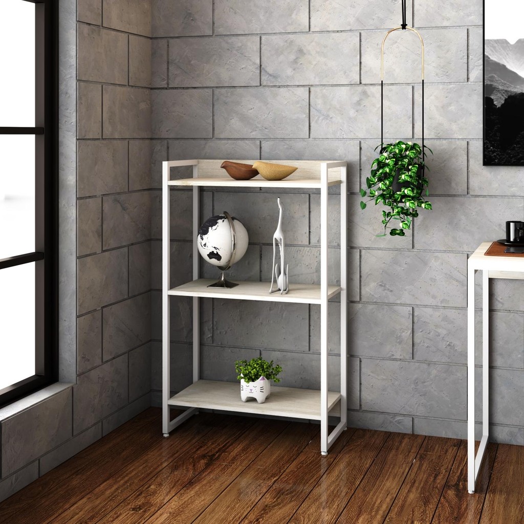 Estante Dynamica 60X30X104cm C/03 Prateleiras Estrutura Branca