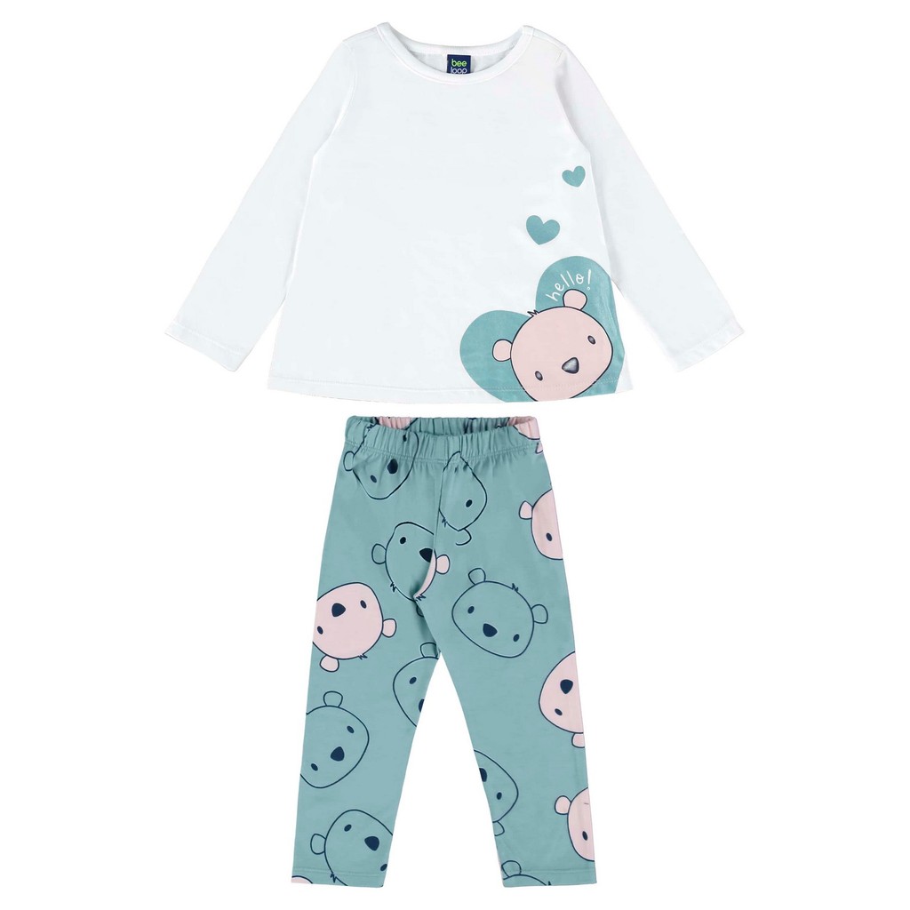 Conjunto Ursinhos Infantil com Blusa e Calça para Menina Bee Loop - Baby & Kids Fashion