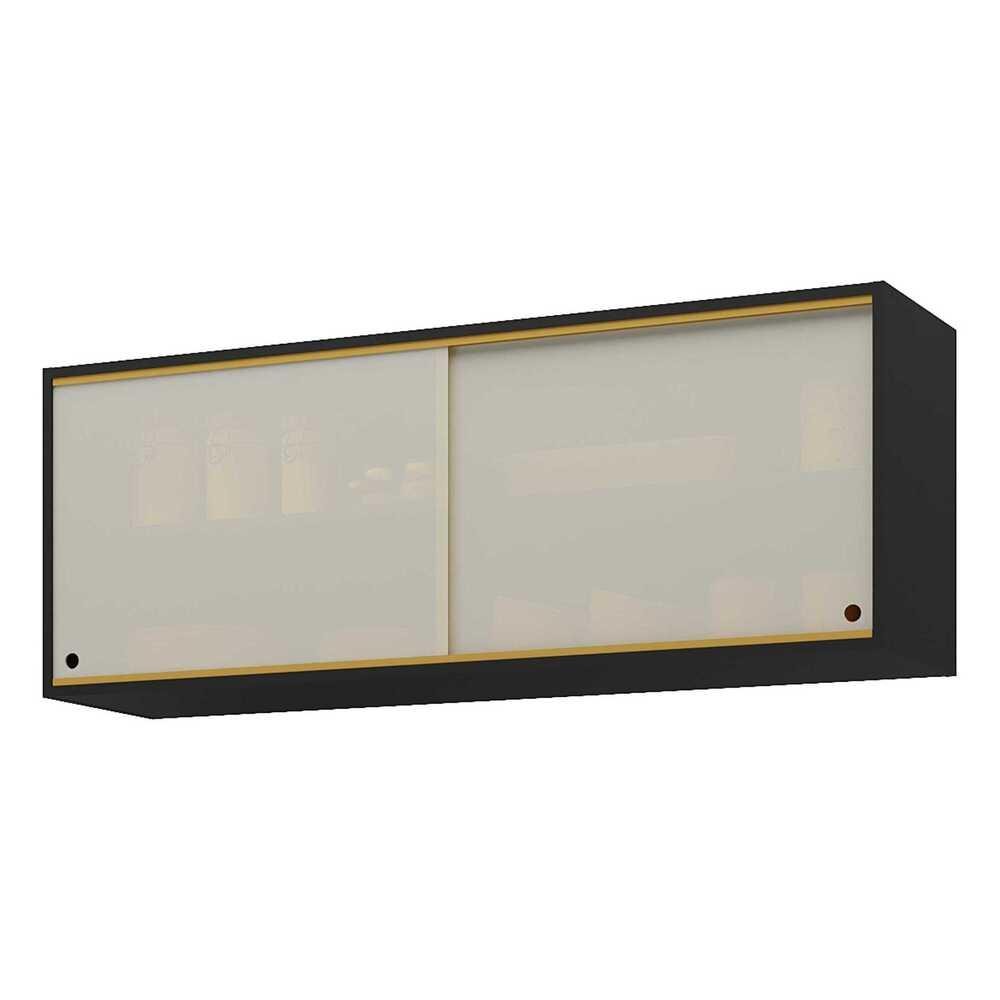 Armário de Cozinha Aéreo 120cm 2 Portas Vidro Veneza Multimóveis V3683 - Home & Living