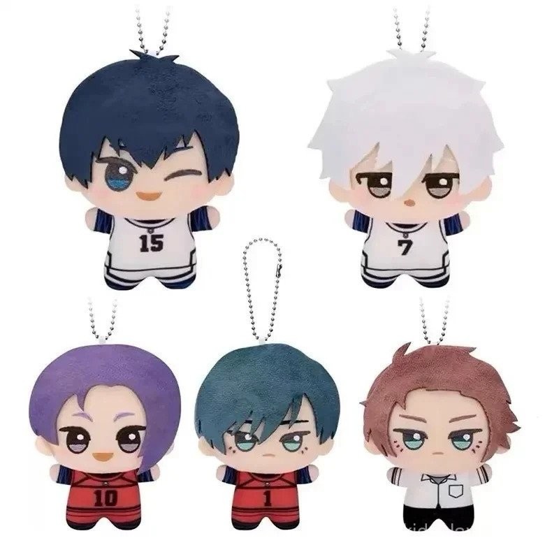 10cm Novo Chaveiro de Pelúcia Azul Bloqueador Yoichi Isagi Nagi Seishiro Mikage Reo Rin Itoshi Sae Figura de Ação Br QI0