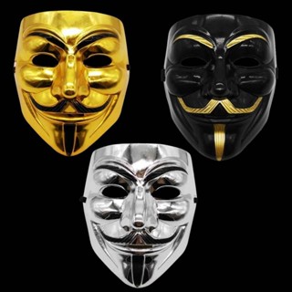 Mascara V De Vingança Anonymous Vendetta Guy Fawkes Hacker em Oferta na Shopee