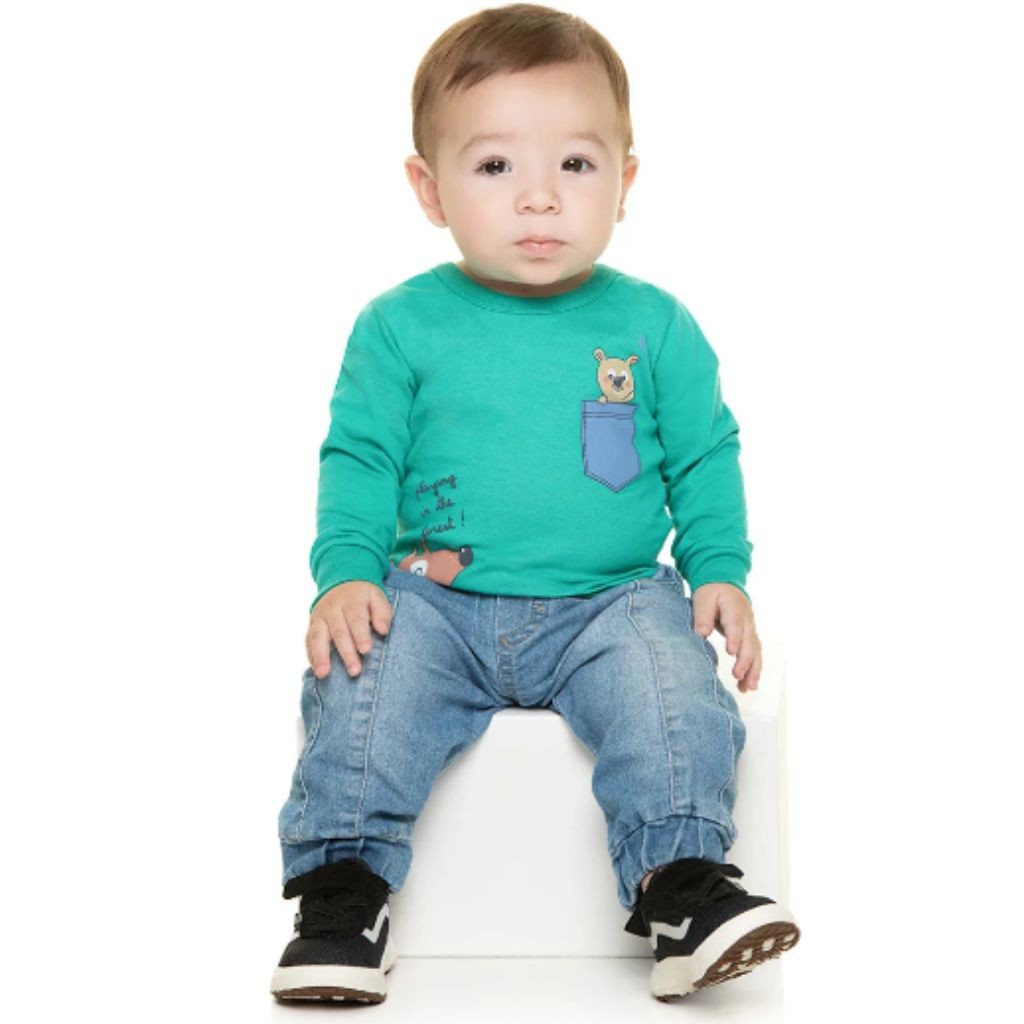 Camiseta Playing In The Forest Infantil Ribana Moda Infantil Alta Qualidade Conforto E Estilo