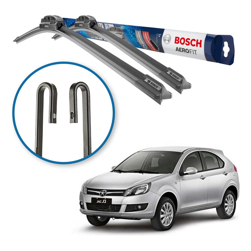 Palheta Limpador Parabrisa Original Bosch Jac Motors J3 2011 A 2016 em Oferta na Shopee