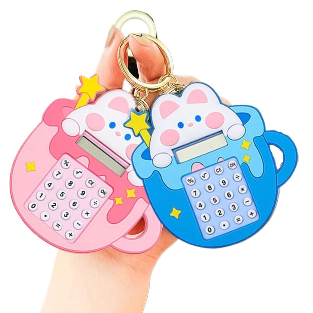 Calculadora  Pequena  Fofa de Gatinho Colorido com Labirinto