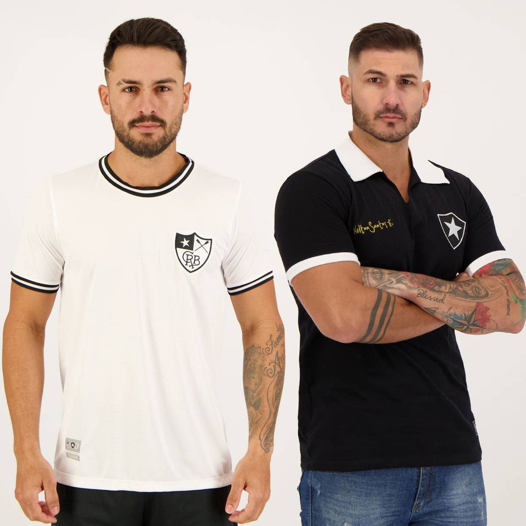Kit de 2 Camisas Botafogo Retrô - Men Clothes