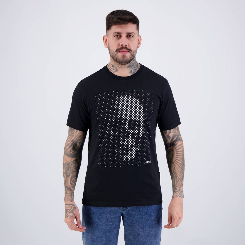 Camiseta MCD Caveira Relevo Preta