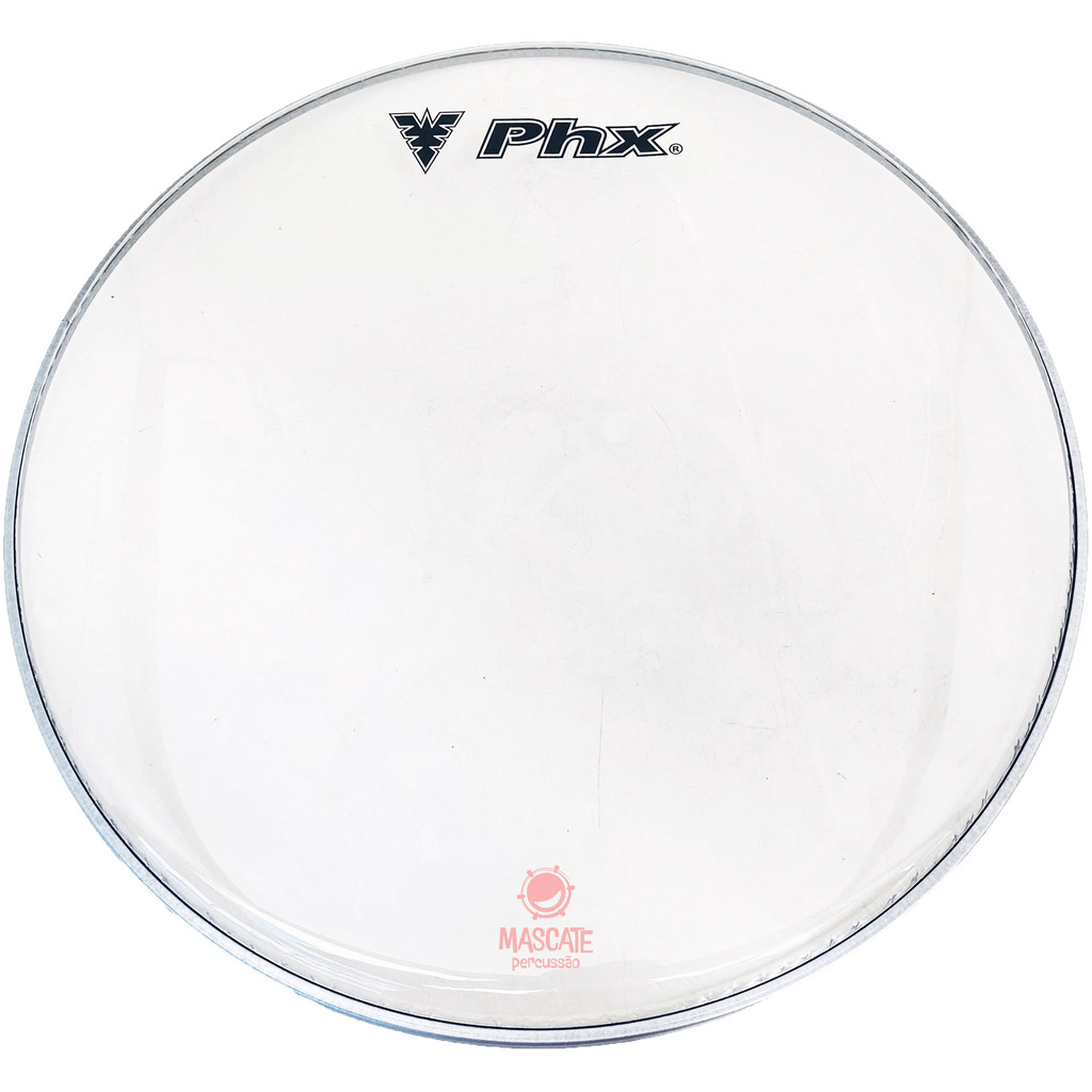 Pele 16 pol Transparente surdo zabumba bumbo PHX DH-16T