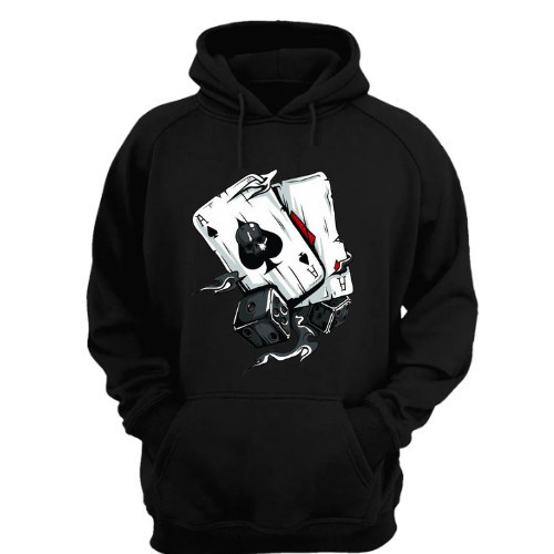 Moletom Blusa De Frio Canguru Algodão Personalizado Baralho Estiloso varias Cores Flanelado Com Capuz e Bolso em Oferta na Shopee