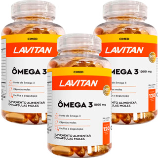 Ômega 3 1000mg Lavitan 120 Cápsulas Original Cimed