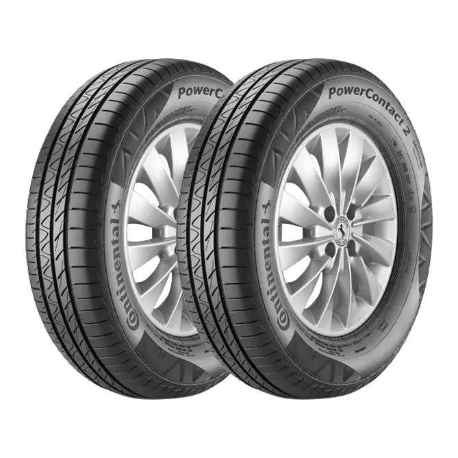 Kit 2 Pneus Continental Aro 15 195/60R15 PowerContact 2 88H