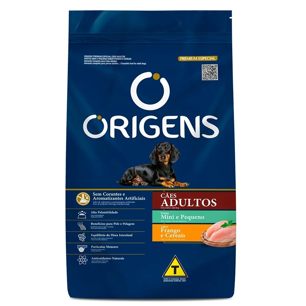 Ração 15Kg Origens Cães Pequenos Frango e Cereais