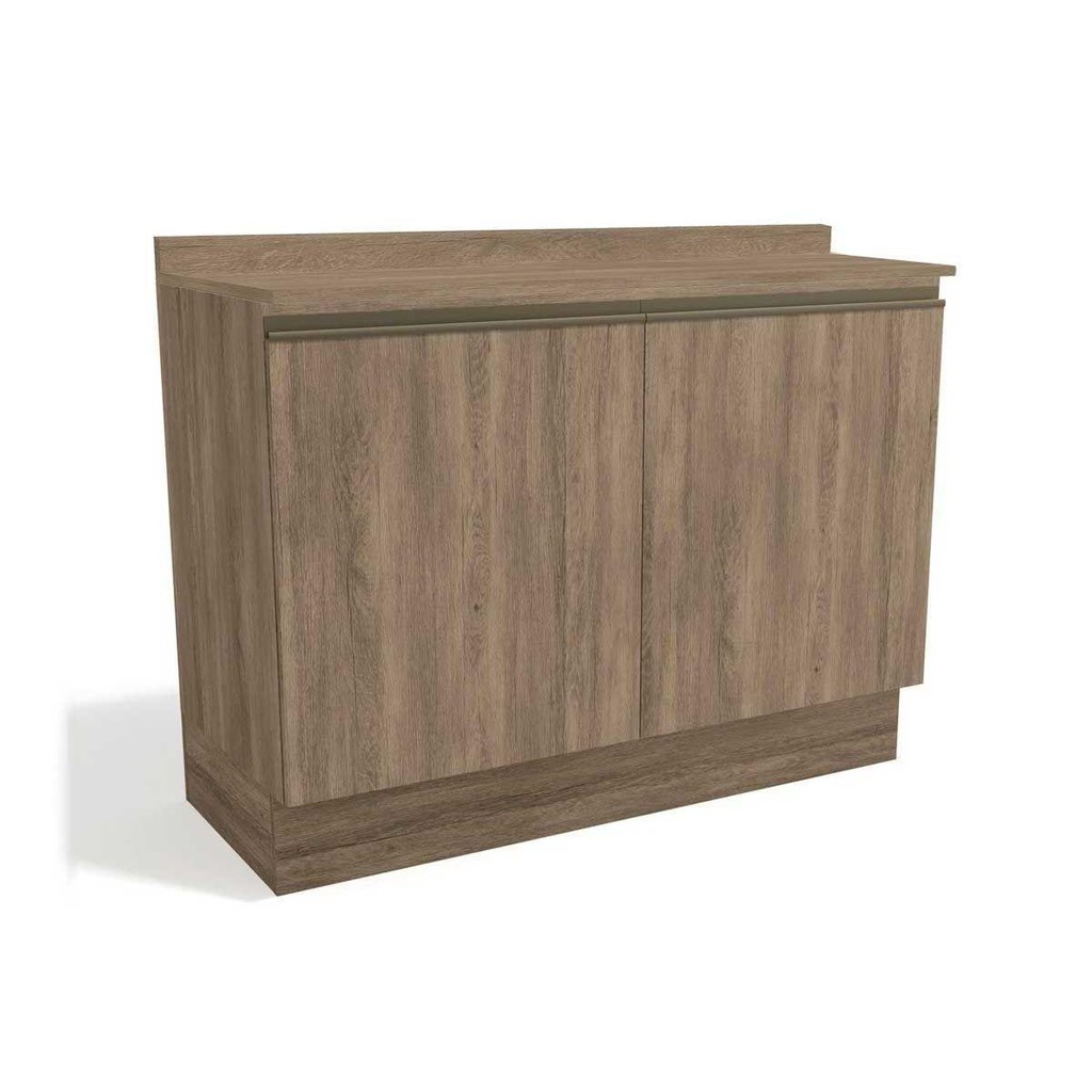 Balcão de Cozinha Maxxi G745 2 Portas c/Tampo 120cm Nogal/Nogal - Kappesberg - Home & Living