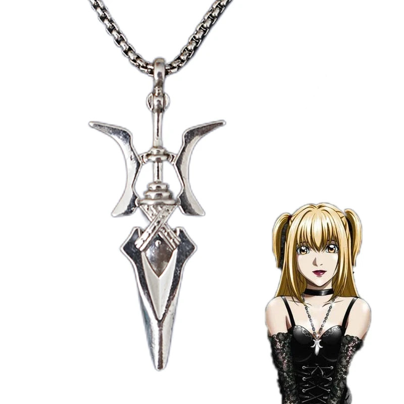 Anime Misa Amane Cosplay Colar Alabarda Pingente Colares Chaveiro Cosplay Jóias Presentes em Oferta na Shopee