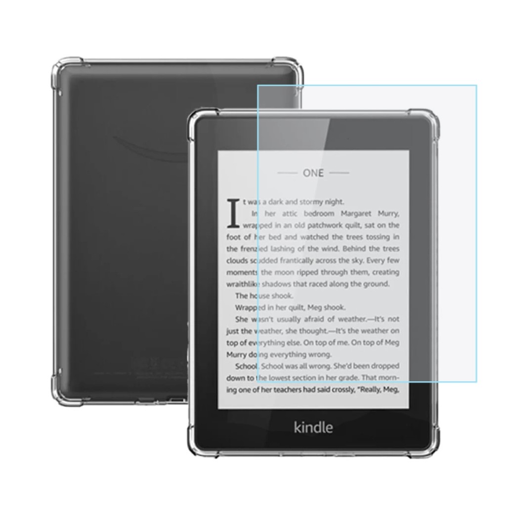 Case Borda Anti Impacto Para Kindle Paperwhite 12ª 7.0 SA568B + Película Fosca
