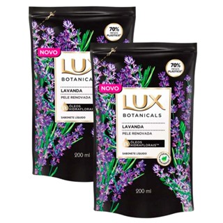 Kit 2 Sabonete Liquido Lux Botanicals Lavanda Óleos Hidraflorais Pele Renovada Refil 200ml em Oferta na Shopee