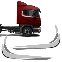 Faixas Scania 2002/2003 Adesivo Lateral Decorativo Caminhão
