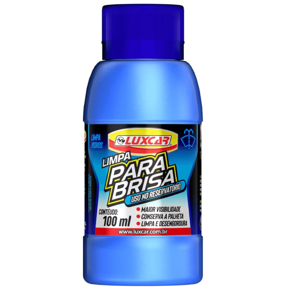 Detergente Luxcar Limpa Para-brisa Remove Gordura 100ml em Oferta na Shopee
