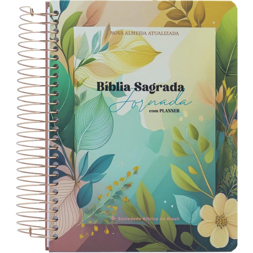 Bíblia Jornada Slim com Planner | NAA | Espaço Para Anotações | Capa Dura Espiral | Outono