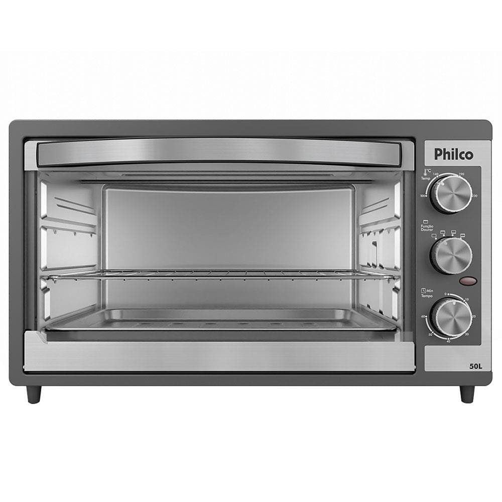 Forno Elétrico Philco PFE52P 50L  Botão Timer  – Preto