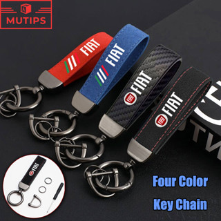 Chaveiro Fiat Car Pure Color De Camurça De Alta Qualidade Com Logotipo De Fibra De Carbono Para Strada Argo Mobi Toro Fa em Oferta na Shopee
