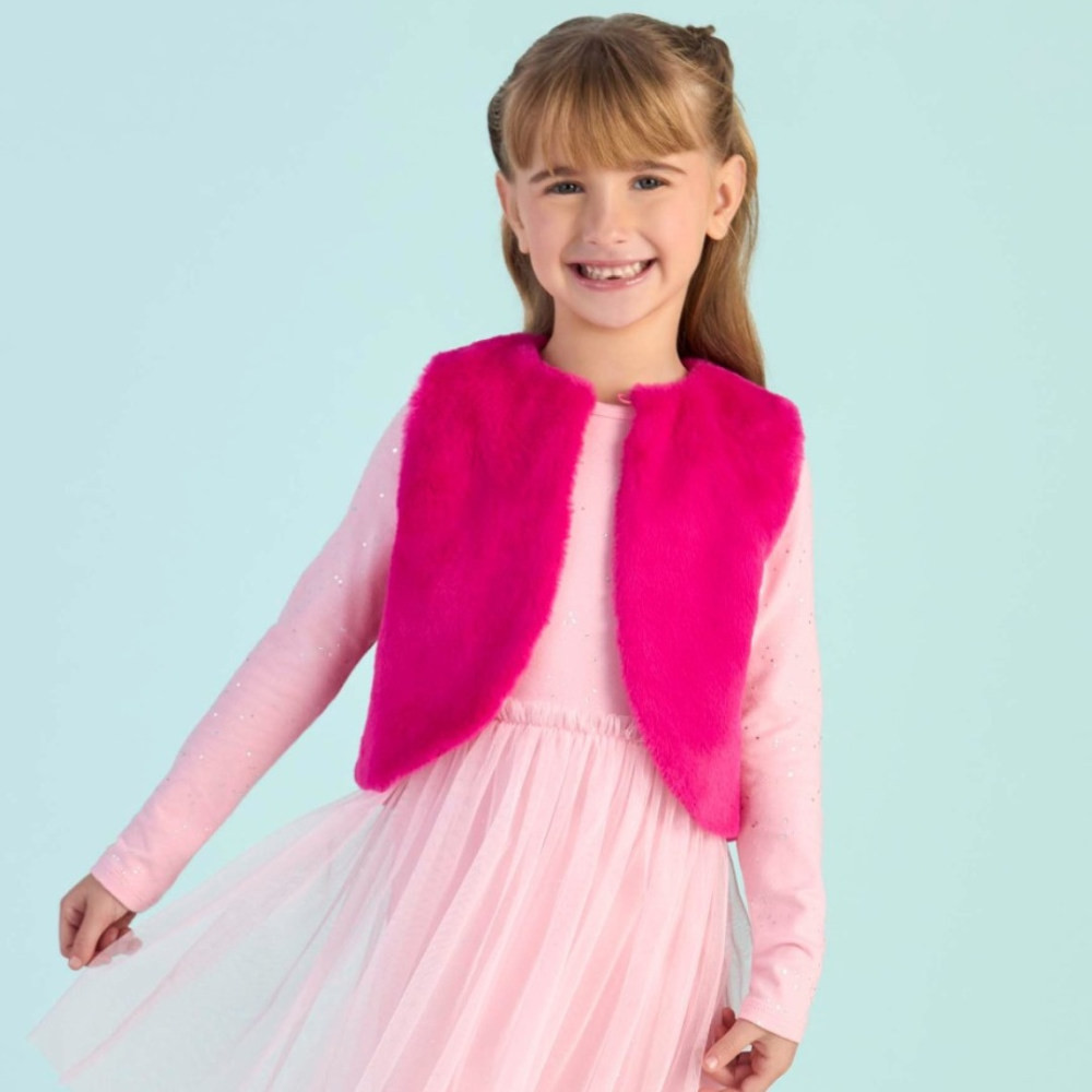 Colete Infantil Feminino Cake Shop cor Pink  - Mon Sucré