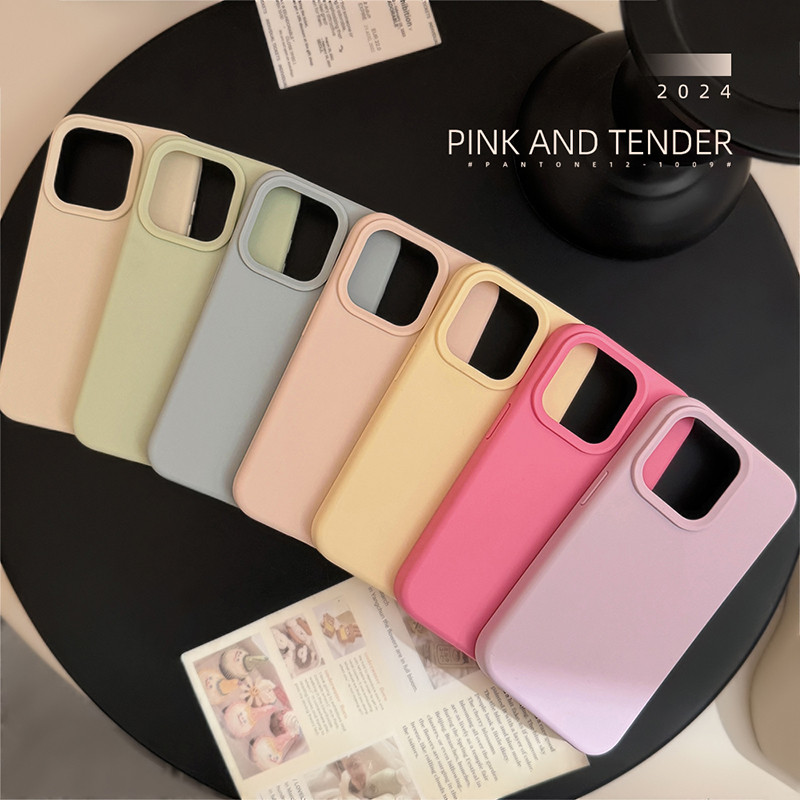 INS Cor Líquido Silicone Caso Para iPhone 17 16 15 14 11 12 13 Pro Max 14 Plus Antiderrapante Pele Sentir Capa Macia em Oferta na Shopee