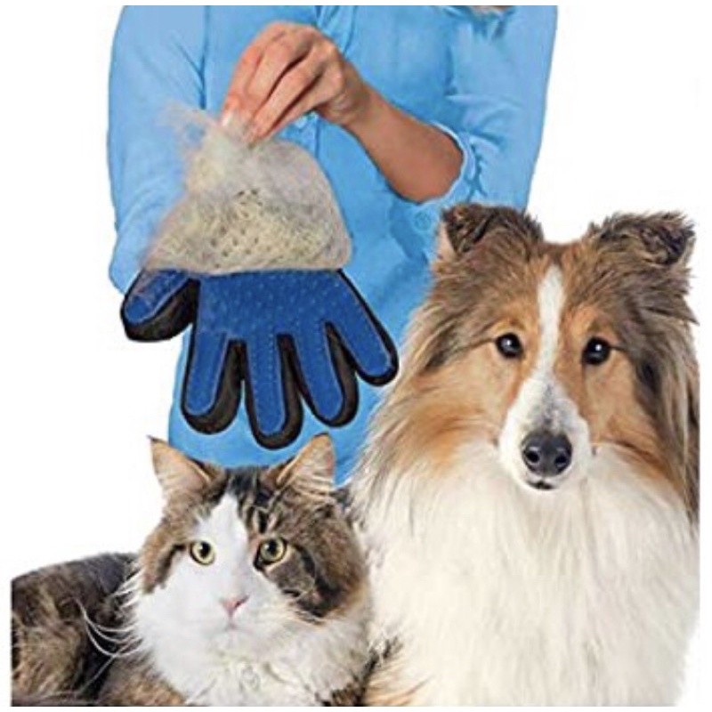 Luva Mágica Massageadora Tira Pelos Cães E Gatos Silicone Luva De Coçar Cachorro Gato