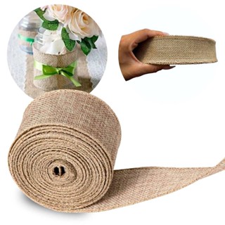 10 Metros Fita De Juta 5 cm Natural Rústica Para Artesanato em Oferta na Shopee