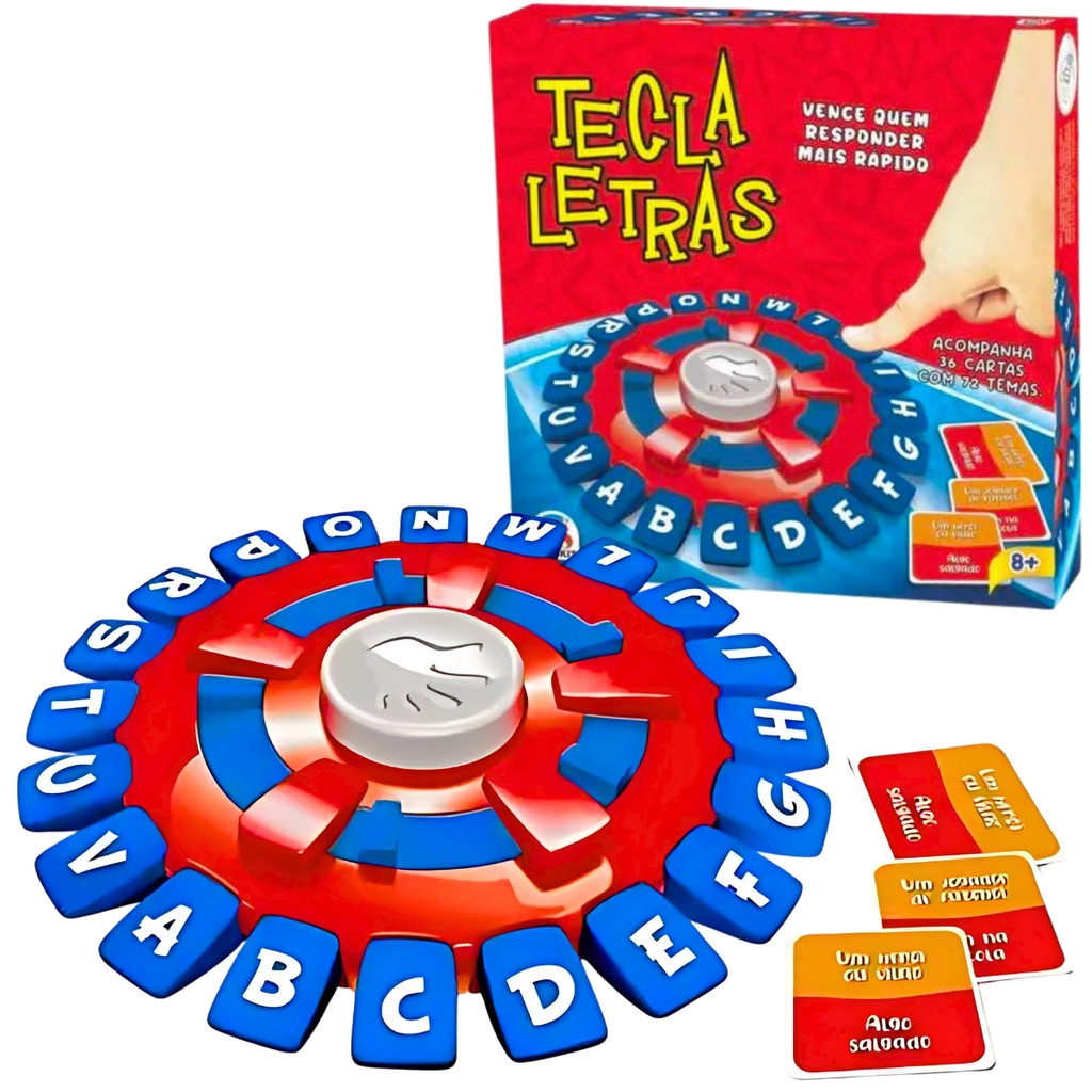 Jogo De Tabuleiro Trava Letras Palavras 1206 Braskit em Oferta na Shopee