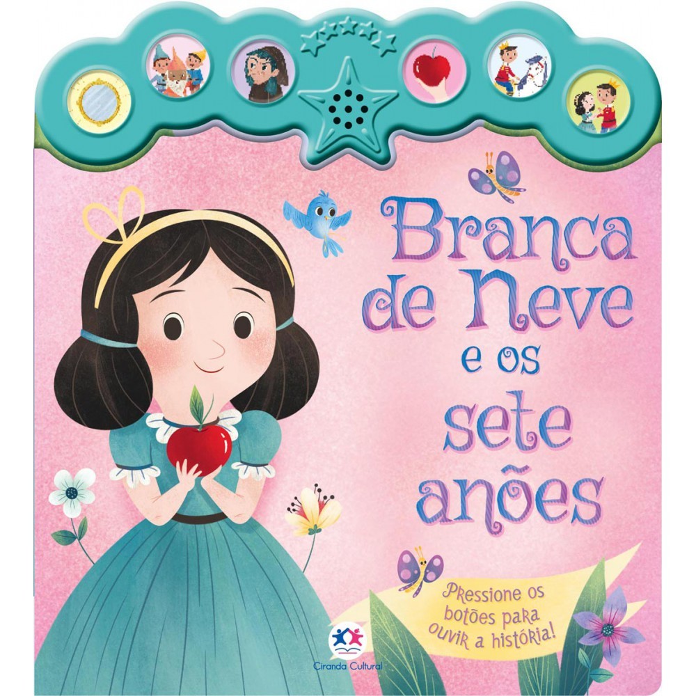 Livro Sonoro Branca de Neve e os sete anões em Oferta na Shopee